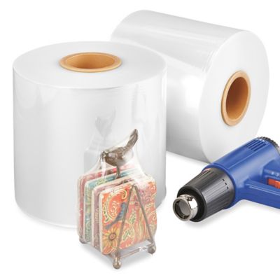 Uline Deluxe Polyolefin Shrink Film Roll - 75 gauge, 8" x 3,500' S-16357