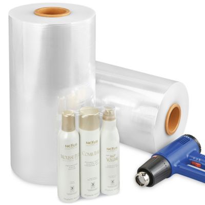 Uline Economy Polyolefin Shrink Film Roll - 100 gauge, 18" x 2,620' S-16367