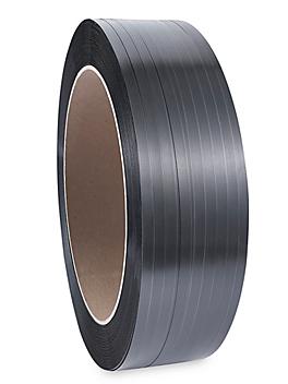 Uline Poly Strapping - 5/8" x .025" x 6,000', Black S-163