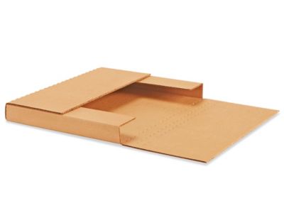 11 1/8 x 8 5/8 x 1" Kraft Easy-Fold Mailers S-164