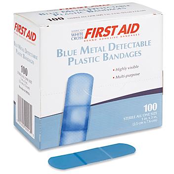 Metal Detectable Bandages - Plastic, 1 x 3" S-16418