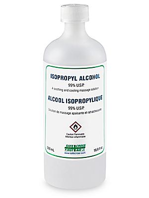 Alcool isopropylique 99 % – Bouteille de 500 ml S-16420 - Uline