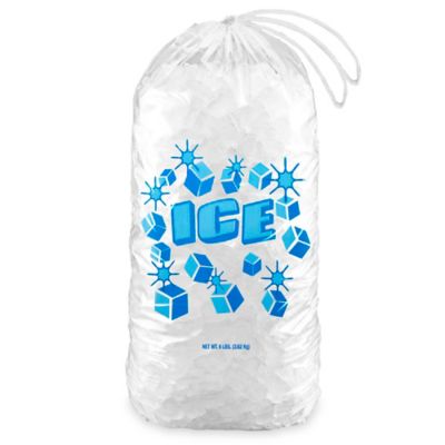 Drawstring Ice Bags - 8 lb, 11 x 19 x 3 1/2" S-16467