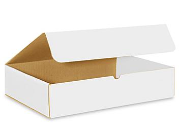 S-16550 – Boîtes d'expédition indestructibles – 18 x 12 x 4 po, blanc