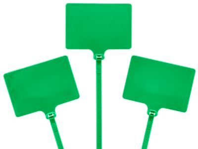 Extra Large Identification Ties - 9", Green S-16556G