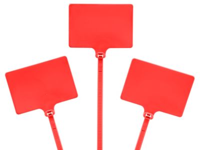 Extra Large Identification Ties - 9", Red S-16556R