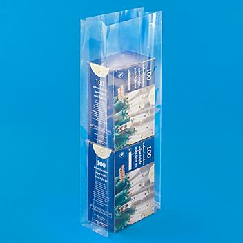 6 x 3 x 18" 1 Mil Gusseted Poly Bags S-16568