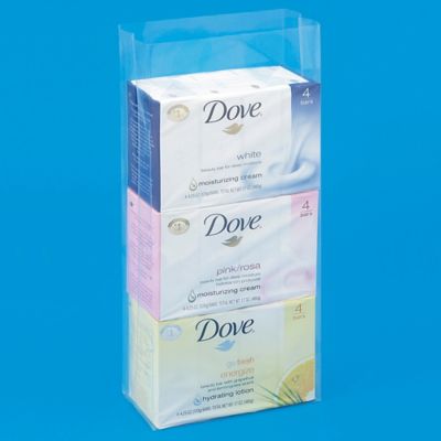 6 x 3 x 15" 3 Mil Gusseted Poly Bags S-16581