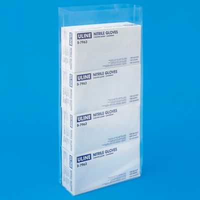 10 x 4 x 24" 3 Mil Gusseted Poly Bags S-16586