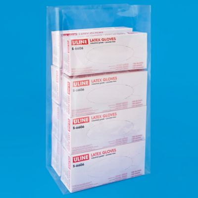 10 x 6 x 24" 3 Mil Gusseted Poly Bags S-16588