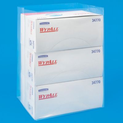 Poly Plastic Bags 20 x 18 x 36, 3 Mil Gusseted, Clear - ULINE - Carton of 100 - S-7508