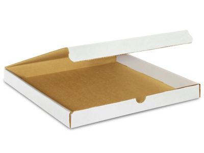 Clear Lid Boxes with White Base - 12 x 12 x 2 S-10576 - Uline