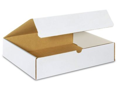 13 x 10 x 3" White Literature Mailers S-16659