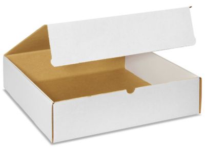 Cajas con Tapa Transparente y Base Blanca - 4 x 4 x 1, 102 x 102 x 25 mm  S-13198 - Uline