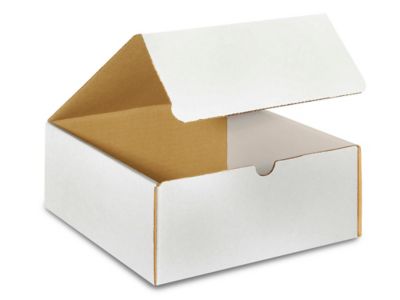 9 x 9 x 4" White Literature Mailers S-16666