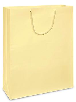 Matte Laminate Shopping Bags - 16 x 6 x 19 1/4", Queen, Butter S-16669BTR