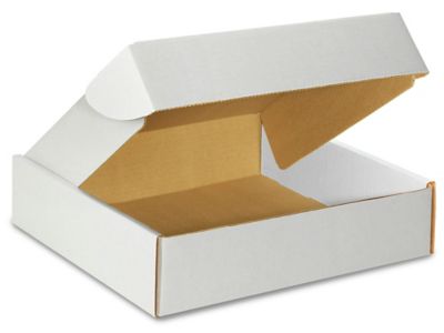 12 x 12 x 3" White Tab Locking Literature Mailers S-16678