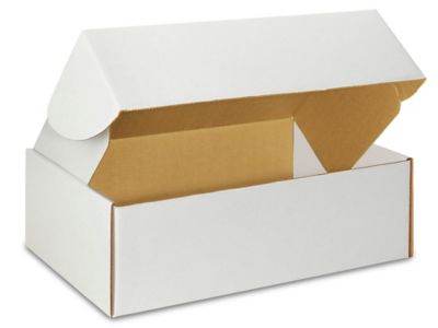 18 x 12 x 6" White Tab Locking Literature Mailers S-16680