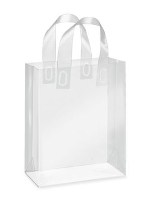 Sac à provisions en plastique transparent, sacs en plastique de