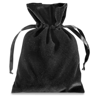 Velvet shop drawstring bag