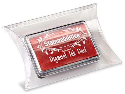 Pillow Boxes - 4 1/2 x 4 1/2 x 1 1/2", Clear S-16772