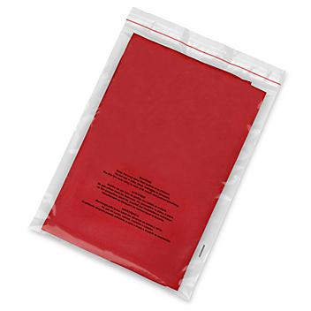 Resealable Suffocation Warning Bags - 1.5 Mil, 8 x 10" S-16790
