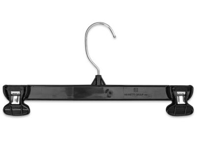 Pants/Skirt Hangers - Pinch Clips, Black S-16794BL - Uline