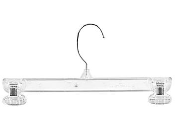 Pants/Skirt Hangers - Pinch Clips, Clear S-16794C
