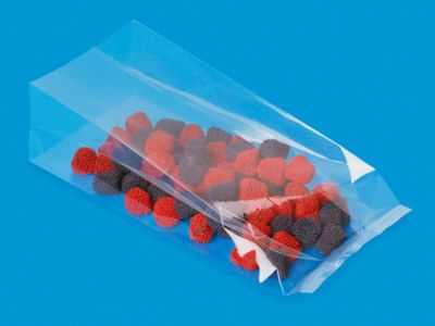 Gusseted Polypropylene Bags - 1.5 Mil, 3 1/2 x 2 x 7 1/2" S-16797