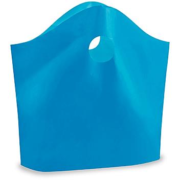 Gusseted Take-Out Bags - 2.25 Mil, 18 x 15 x 6", Blue S-16808BLU