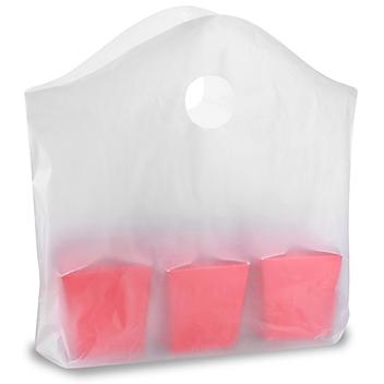 Gusseted Take-Out Bags - 2.25 Mil, 18 x 15 x 6", Clear S-16808C