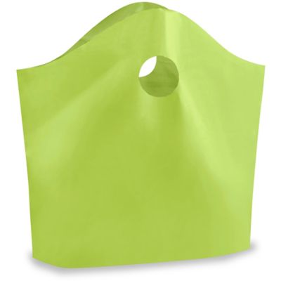 Gusseted Take-Out Bags - 2.25 Mil, 18 x 15 x 6", Lime S-16808LIME