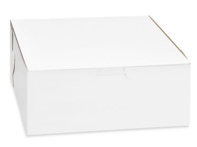 Cake Boxes - 7 x 7 x 3", White S-16811