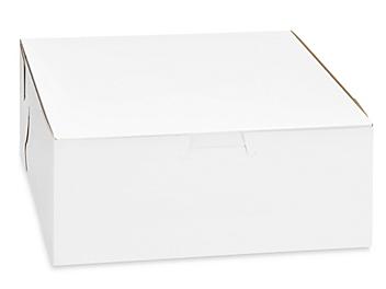 Cake Boxes - 7 x 7 x 3", White S-16811