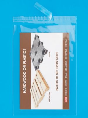 Crystal Clear Resealable Polypropylene Bags - 7 x 10" S-16837