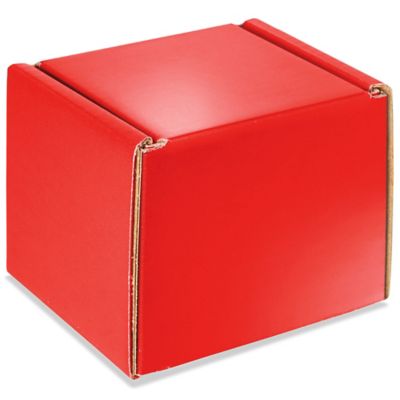 Colored Mailers - 4 x 4 x 4", Red S-16840R