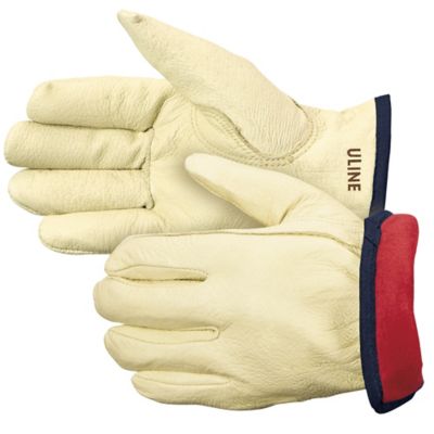 Pigskin Leather Drivers Gloves - Lined, XL S-16848X - Uline