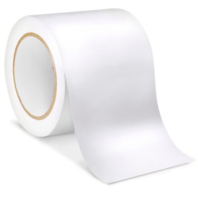Uline Industrial Vinyl Safety Tape - 4" x 36 yds, White S-16863