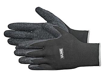 Uline Gription&reg; Flex Latex Coated Gloves - Black, XL S-16882BL-X