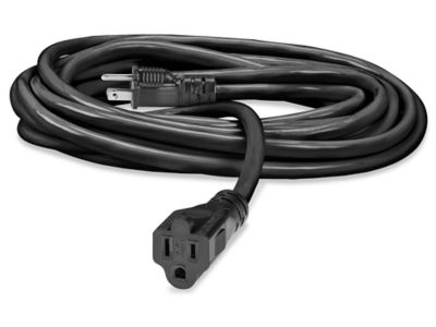 Heavy Duty Extension Cord - 25', Black S-16890BL