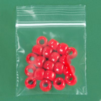 Reclosable 2 Mil Poly Bags, 4x6, Red, 1000/Case