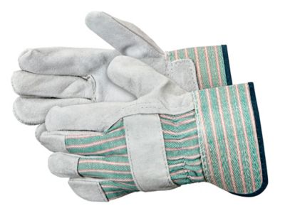 Work Gloves Leather Palm, XL