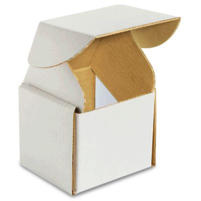 4 x 4 x 4" White Tab Locking Literature Mailers S-16946