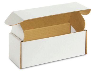 10 x 4 x 4" White Tab Locking Literature Mailers S-16947