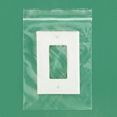 Reclosable Plastic Storage Bag 5 x 7 4-Mil Clear Zip Lock Pk/100 5x7