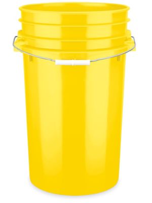 Plastic Pail - 7 Gallon, Yellow S-16969Y