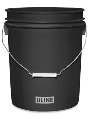 Uline 5 Gallon Bucket, Black