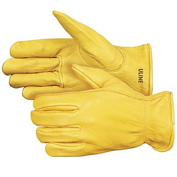 Deerskin Leather Drivers Gloves - Unlined, Large S-16973L