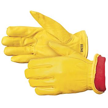 Deerskin Leather Drivers Gloves - Lined, Large S-16974L