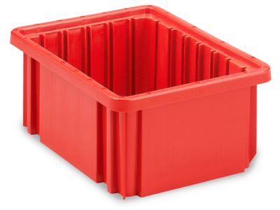 Divider Box - 9 x 6 5/8 x 5, Red S-16975R - Uline